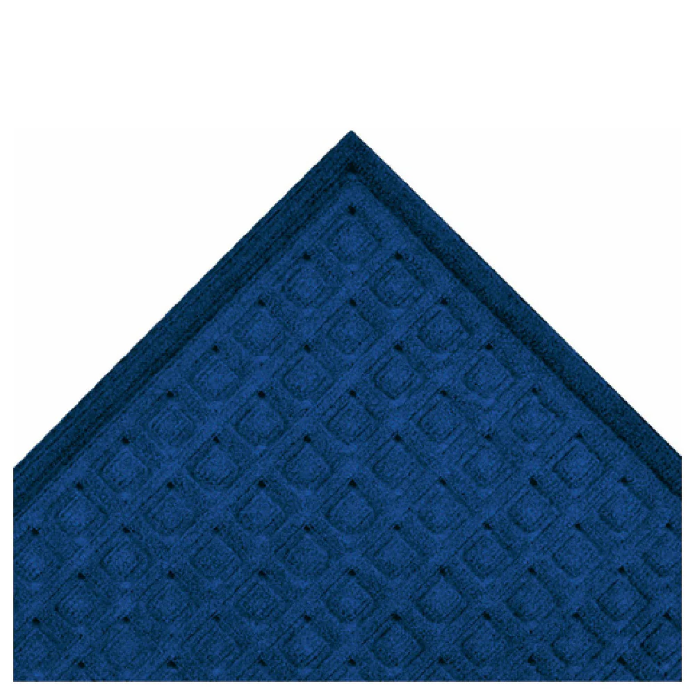 Notrax 152S0023BU 2' Waffle CTE Entrance Mat Indoor Blue Rubber Border with Durable Yarn Fibers Notrax 152S0023BU 2' Waffle CTE Entrance Mat Indoor Blue Rubber Border with Durable Yarn Fibers