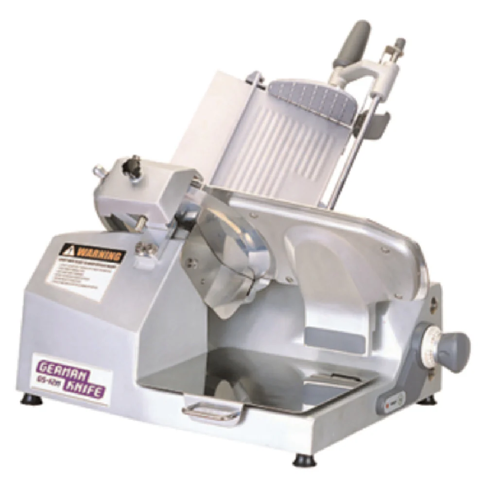 Turbo Air GS-12M 25 Inch Gear Driven Electric Food Slicer with Built In Knife Sharpener Turbo Air GS-12M 25 Inch Gear Driven Electric Food Slicer with Built In Knife Sharpener