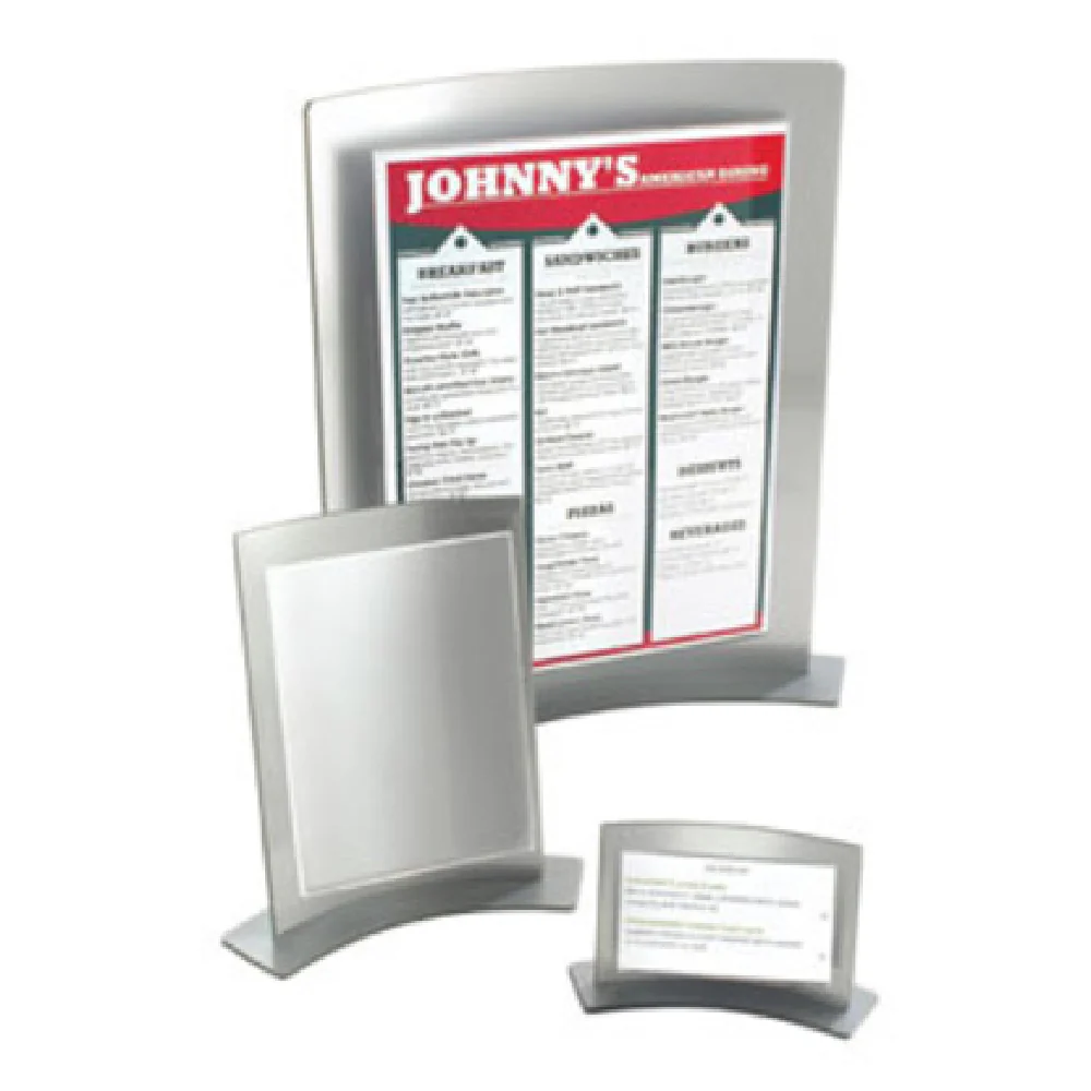 Cal Mil 830 3-1/2 Inch Cardholder Acrylic with Silver Finish