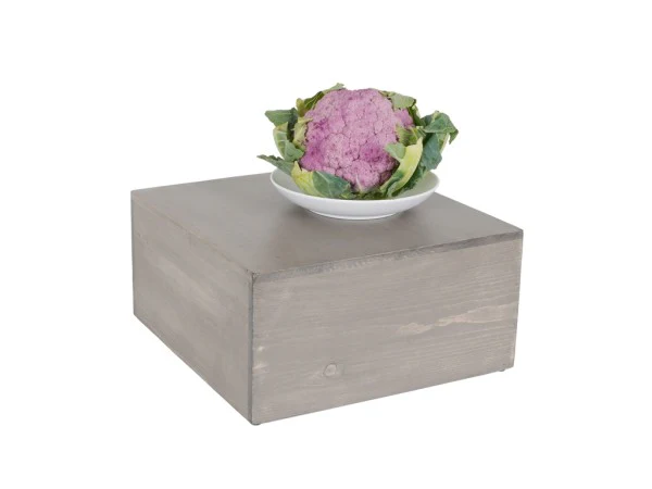 Cal Mil 432-6-110 12 Inch Aspen Riser Square Wood Gray-washed Pine Cal Mil 432-6-110 12 Inch Aspen Riser Square Wood Gray-washed Pine