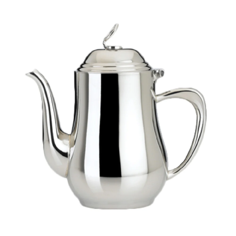 Steelite 5351S223 21.5 Oz Coffee Pot Metal 18/10 Stainless Holloware with Lid