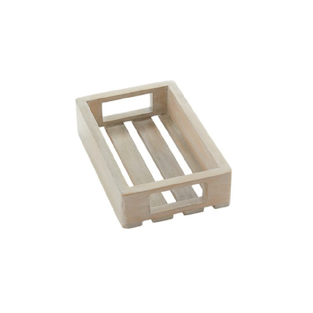 American Metalcraft MWHS1 10-1/8 Inch Wooden Crate Sun-Bleached