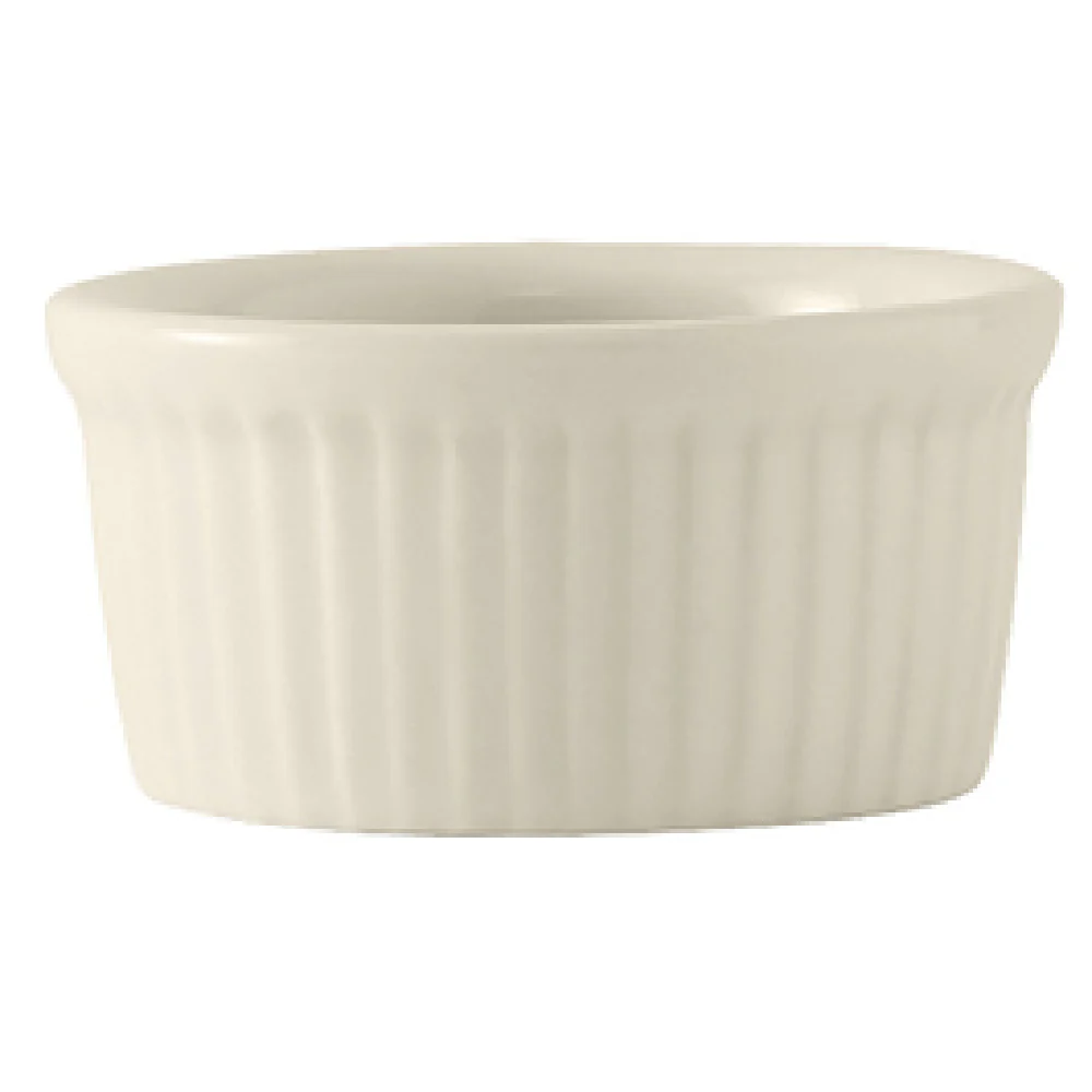 Tuxton BEX-0552 5-1/2 Oz Round Fluted Ramekin Ceramic Lead-Free Tuxton BEX-0552 5-1/2 Oz Round Fluted Ramekin Ceramic Lead-Free