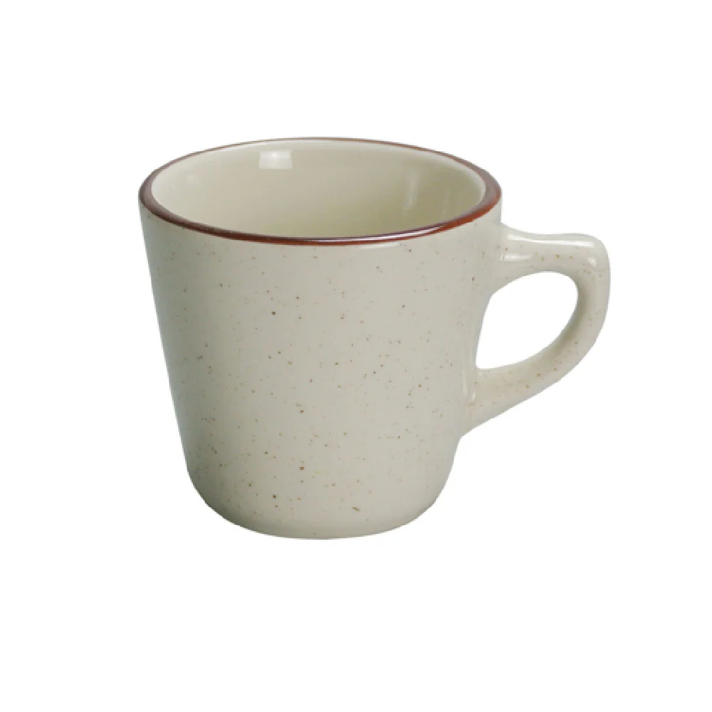 Yanco BR-1 7 Oz Brown Speckled Cup Ceramic Dishwasher Microwave Safe 3-3/4 Inch Yanco BR-1 7 Oz Brown Speckled Cup Ceramic Dishwasher Microwave Safe 3-3/4 Inch