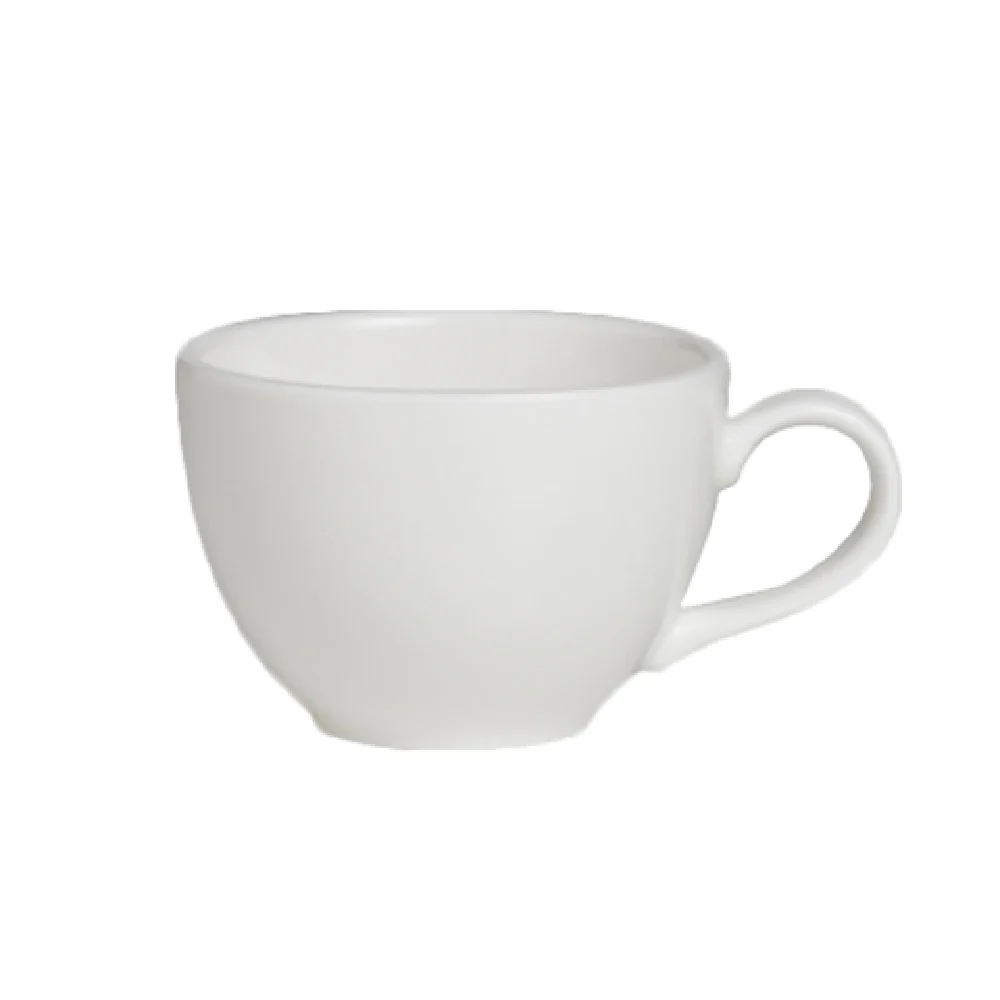 Steelite 6940E615 8 Oz Cup Low Porcelain Dishwasher Safe - 4-3/4 Inch Diameter
