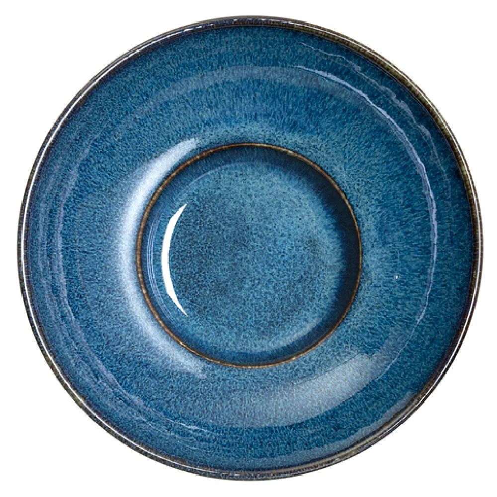 Steelite 6414MY013 1.25 Oz Rimmed Coupe Bowl Round Porcelain Wabi Sabi Indigo Steelite 6414MY013 1.25 Oz Rimmed Coupe Bowl Round Porcelain Wabi Sabi Indigo