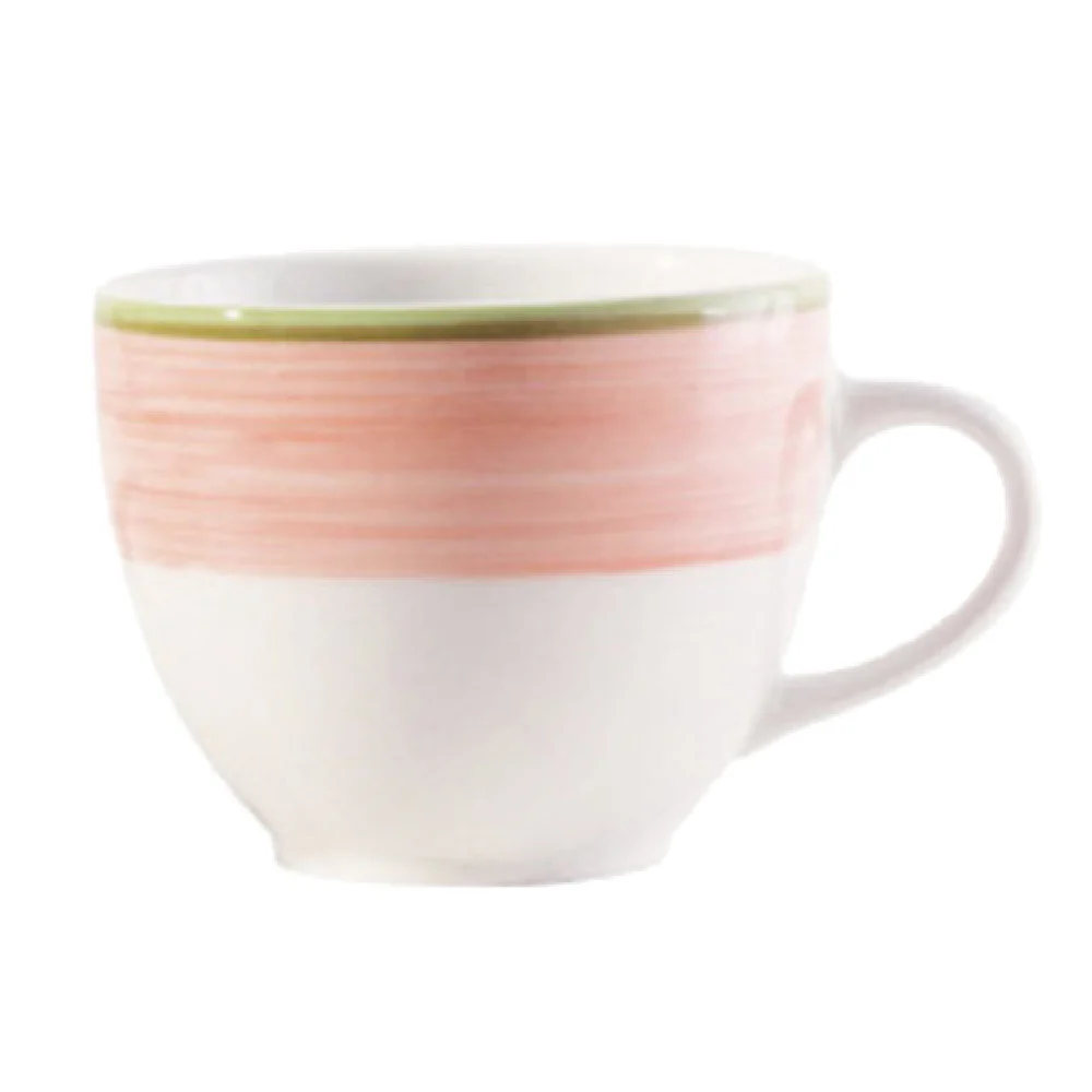 Tableware Solutions USA 51COPIN032 8 Oz Ceramic Tea Cup Scratch Resistant Pink 24 Packs