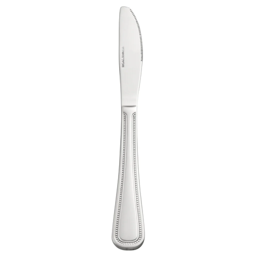 CAC China 2008-08 8-3/4 Inch Dinner Knife Solid Handle 18/0 Stainless Steel