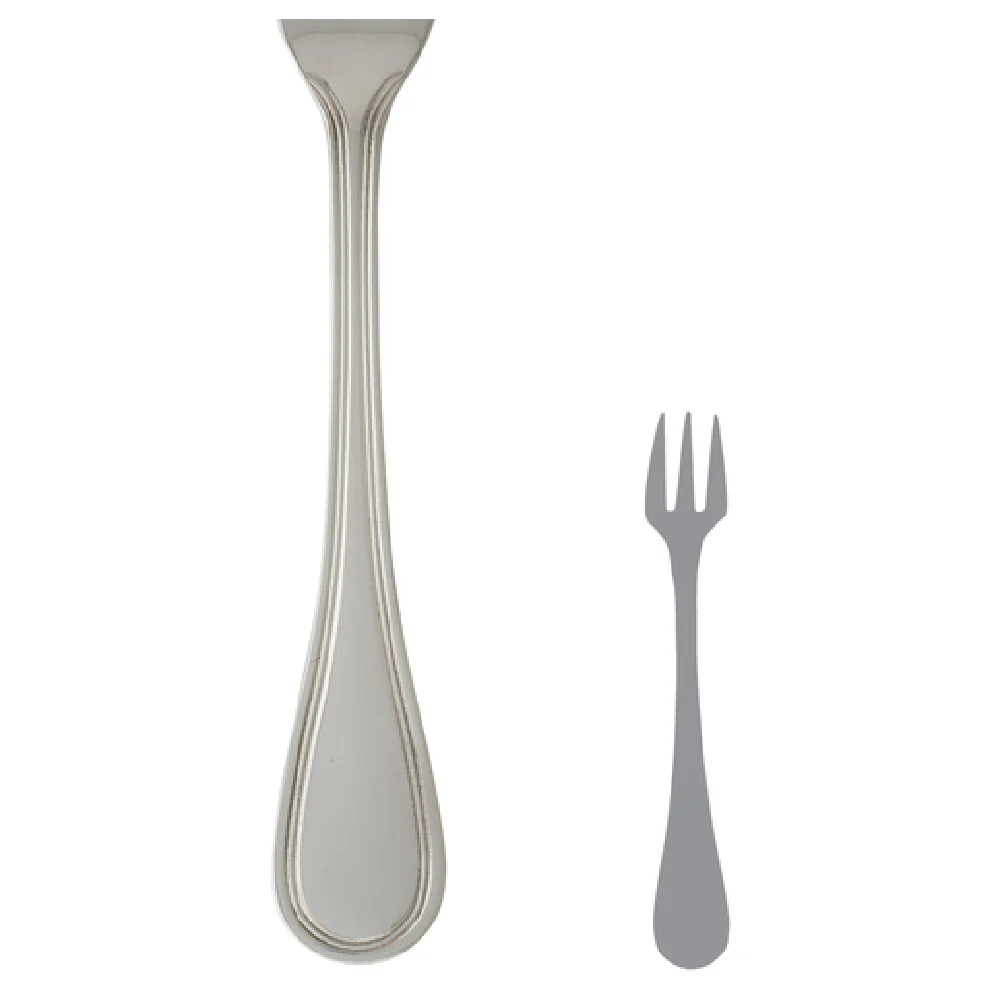 Steelite 5302S025 5-3/4 Inch Cocktail Fork 3-prong with Corrosion Resistant Stainless Steel