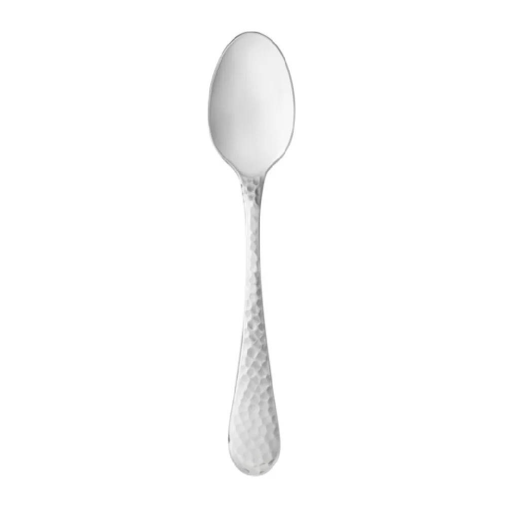 Libbey 949 007 4-1/2 Inch Dishwasher Safe Demitasse Spoon Hammered Finish Stainless Steel
