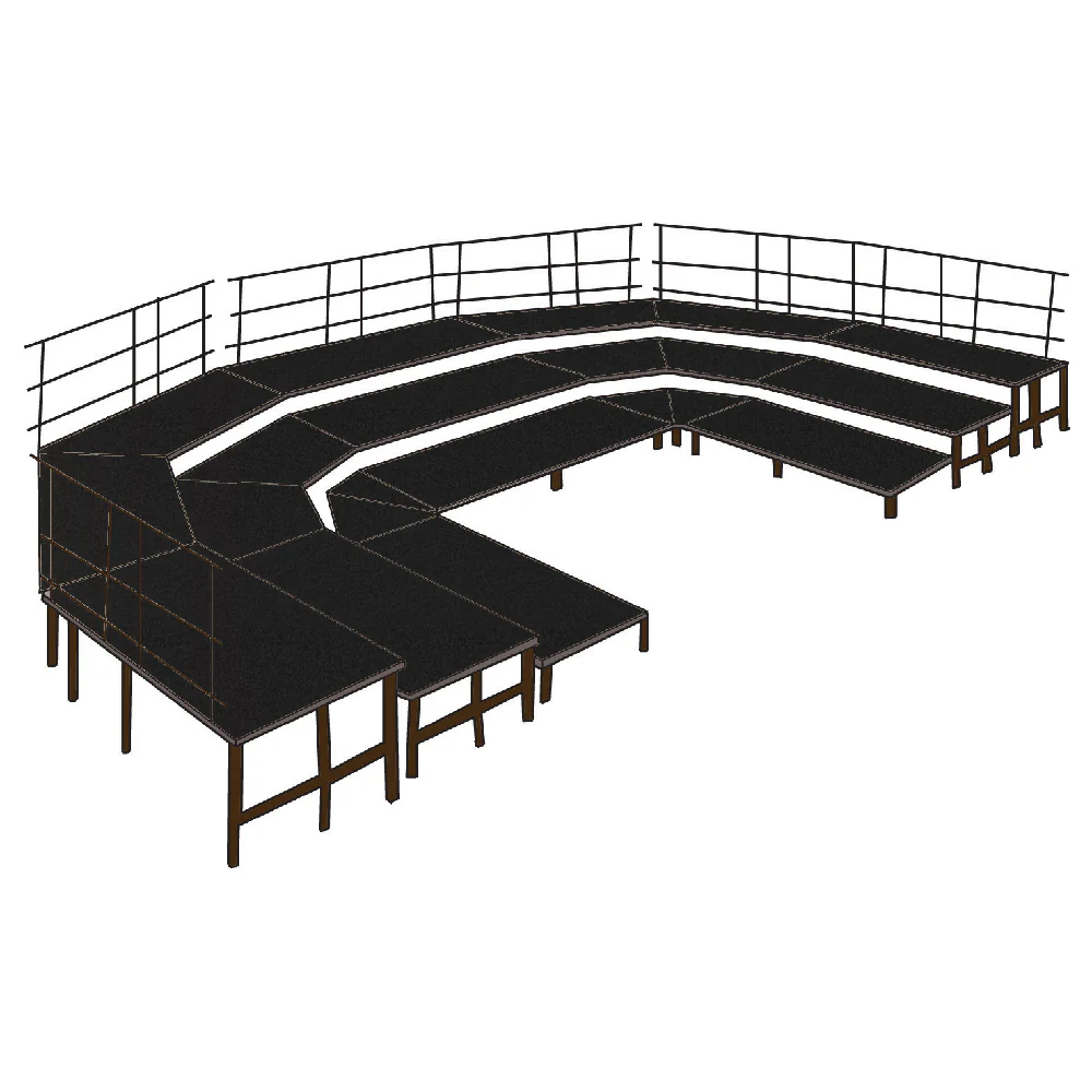 National Public Seating SCRC36 108 Inch Choral Riser 3 Tiers with Plywood Deck National Public Seating SCRC36 108 Inch Choral Riser 3 Tiers with Plywood Deck