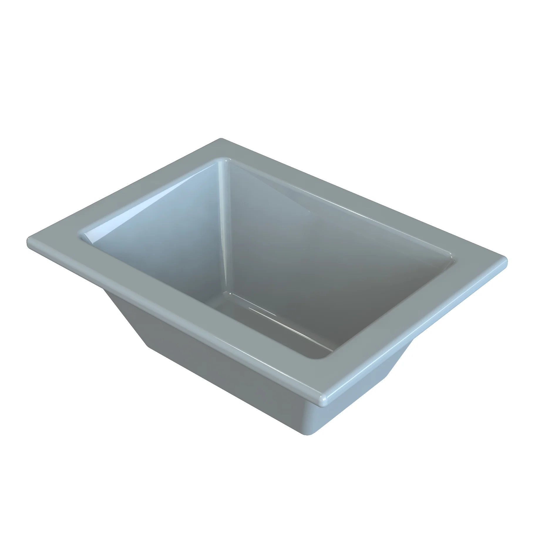 Tablecraft CW1797GY 8 Inch Cold Holding Food Pan Quarts with Duracoat Finish Aluminum Gray