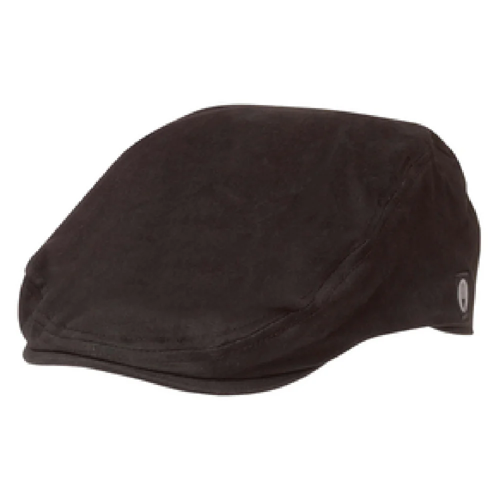 Chef Works HB001BLKLXL L/XL Driver Cap with Built-in Sweat Guard Cotton Twill Black