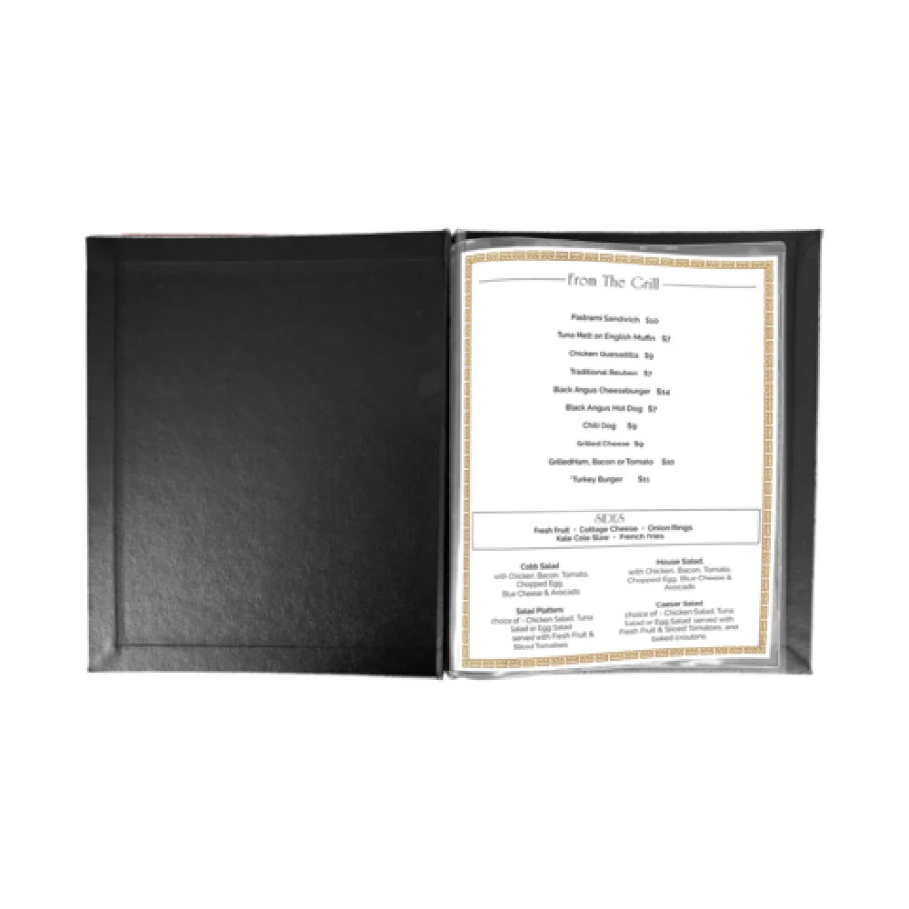 Risch CMBFF-SHERWOOD 8.5X11 Menu Cover Wood-like Holds 12 Protectors Risch CMBFF-SHERWOOD 8.5X11 Menu Cover Wood-like Holds 12 Protectors