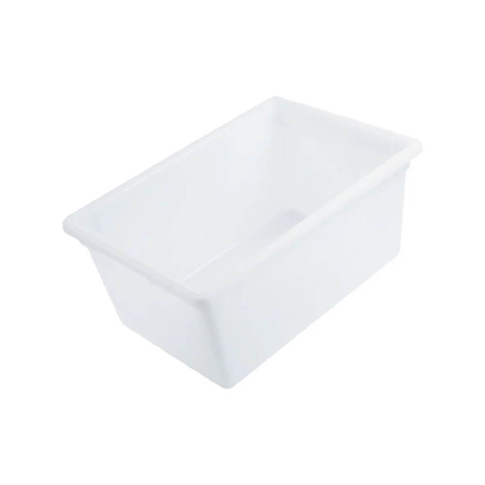 CAC China FS4F-12W 26 Inch Food Storage Box Polypropylene White 17 Gallon