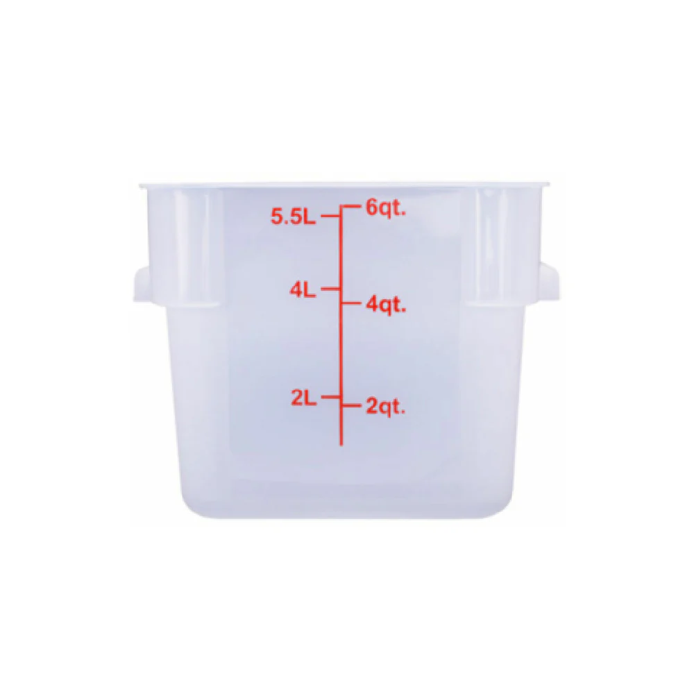 Hubert 29A-048 Kratos® CenPro Square Food Storage Container 6 Qt. Capacity Translucent Hubert 29A-048 Kratos® CenPro Square Food Storage Container 6 Qt. Capacity Translucent