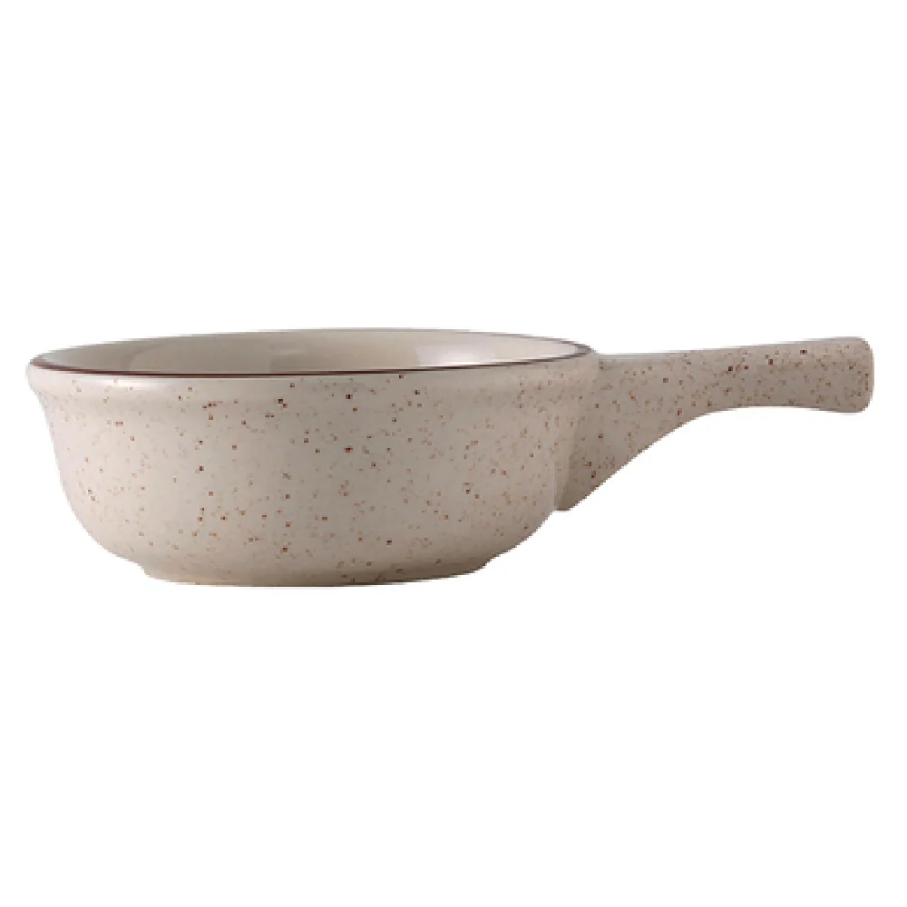 Tuxton TBS-048 10 Oz French Casserole Dish with Handle Ceramic Lead-Free