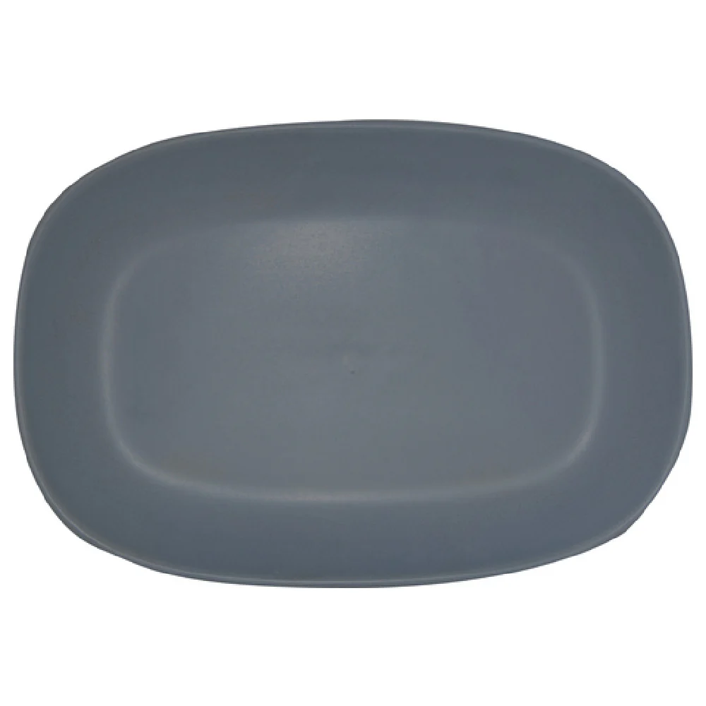 International Tableware SR-34 8-5/8 Inch Racetrack Platter Two Tone Sand Grey