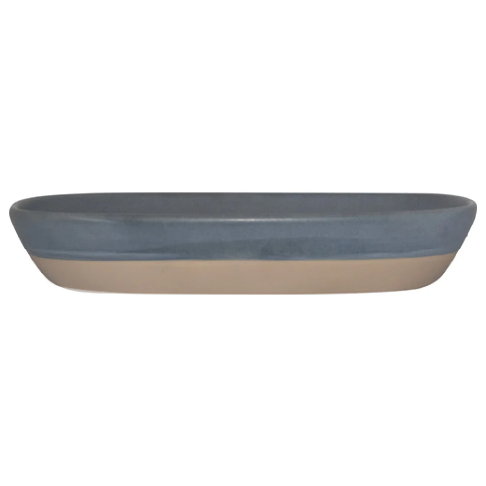 International Tableware SR-34 8-5/8 Inch Racetrack Platter Two Tone Sand Grey International Tableware SR-34 8-5/8 Inch Racetrack Platter Two Tone Sand Grey