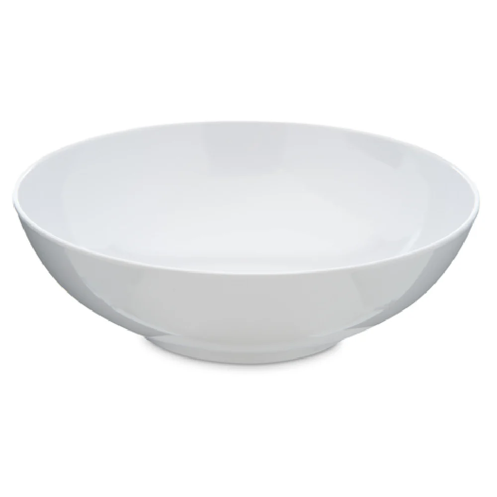Carlisle 4381302 8 Inch White Melamine Salad Serving Bowl 36 Oz Durable Carlisle 4381302 8 Inch White Melamine Salad Serving Bowl 36 Oz Durable
