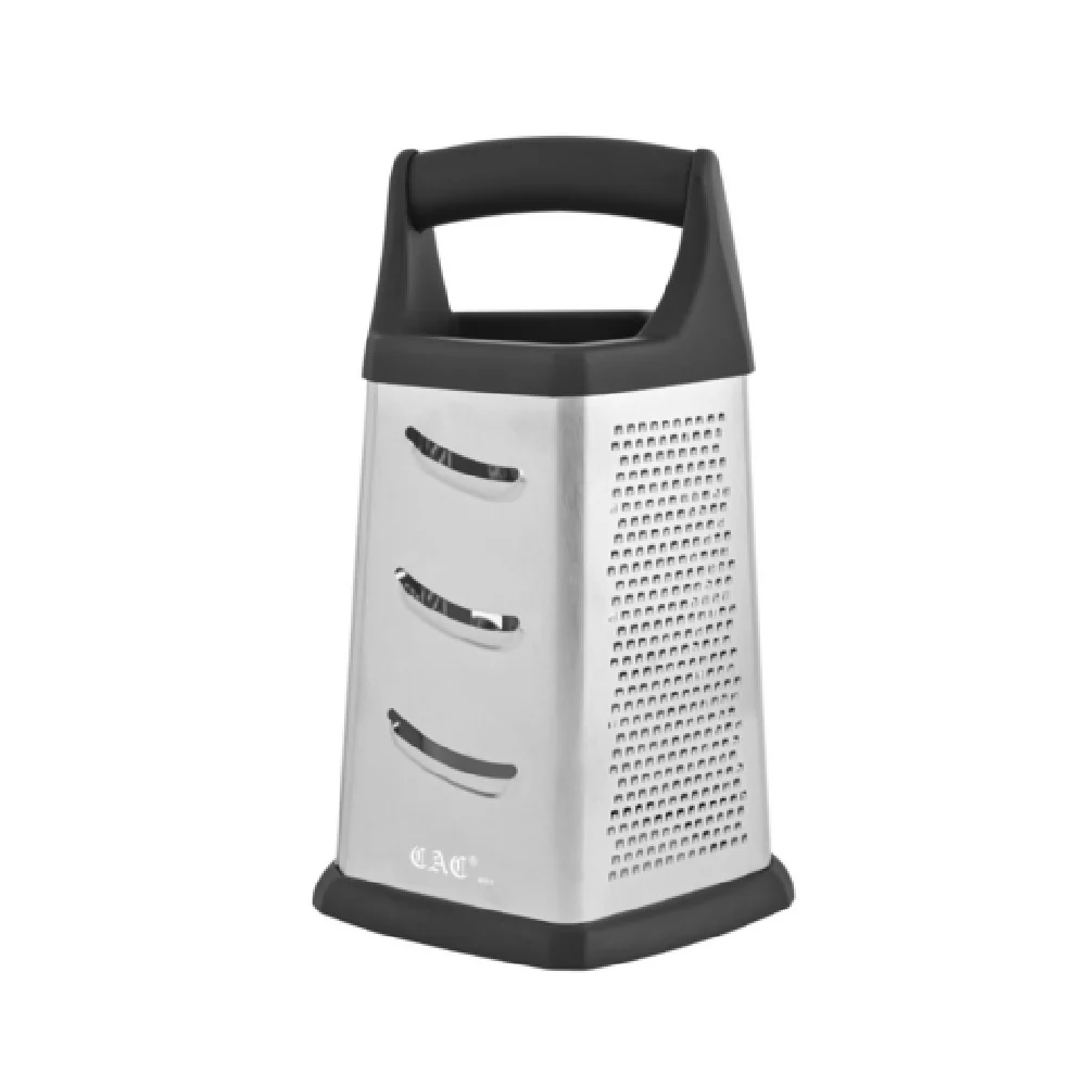 CAC China SBGT-5T 5 1/8 Inch Grater Box 5-Sided Tapered Handle Stainless Steel CAC China SBGT-5T 5 1/8 Inch Grater Box 5-Sided Tapered Handle Stainless Steel