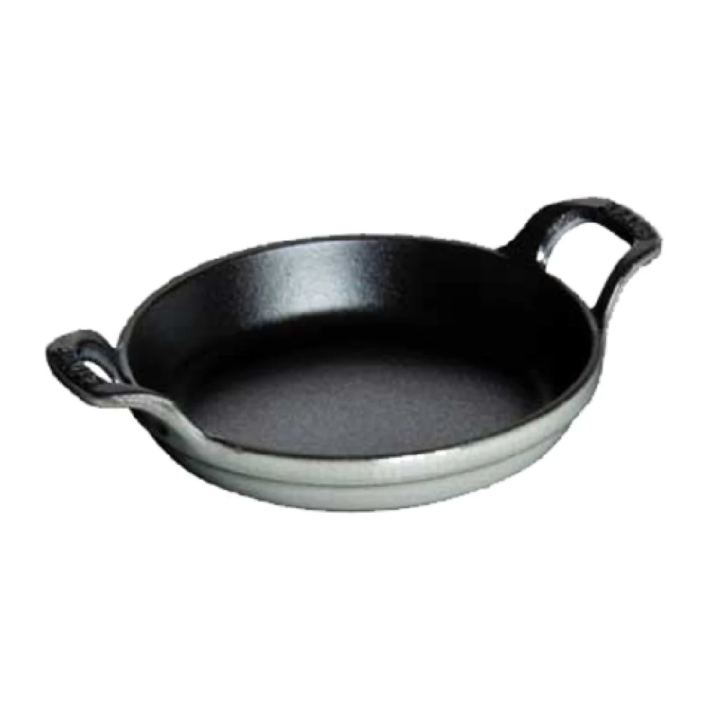 Zwilling 1301618 0.5 Quart Round Baking Dish with Handles Graphite Grey Enameled Cast Iron