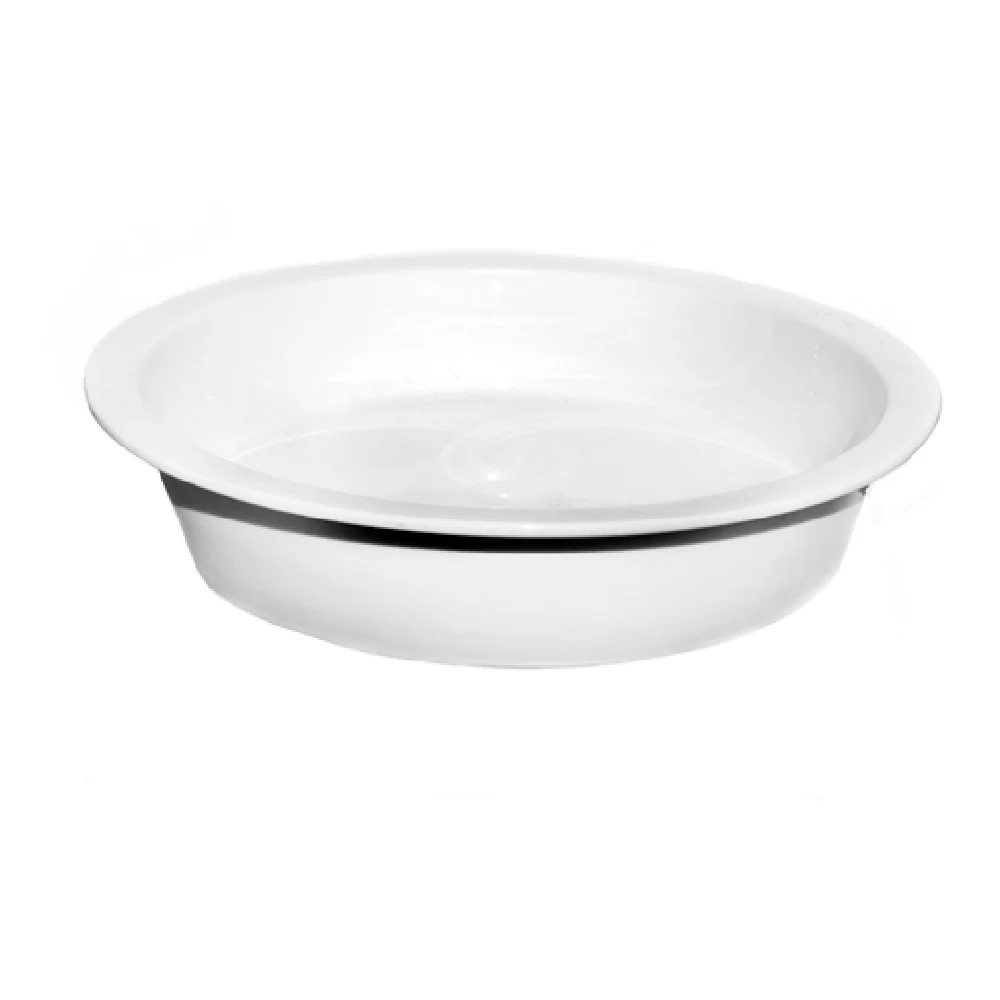 Steelite DW06RFP4POR 15 Inch Food Pan 2.0 Gallon Porcelain and Stainless Steel Steelite DW06RFP4POR 15 Inch Food Pan 2.0 Gallon Porcelain and Stainless Steel