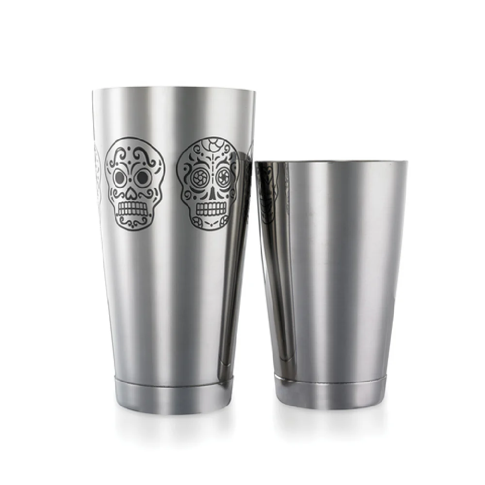 Mercer Culinary M37009SKU 28 Oz and 18 Oz Bar Cocktail Shaker Set with Capped Bottom Stainless Steel
