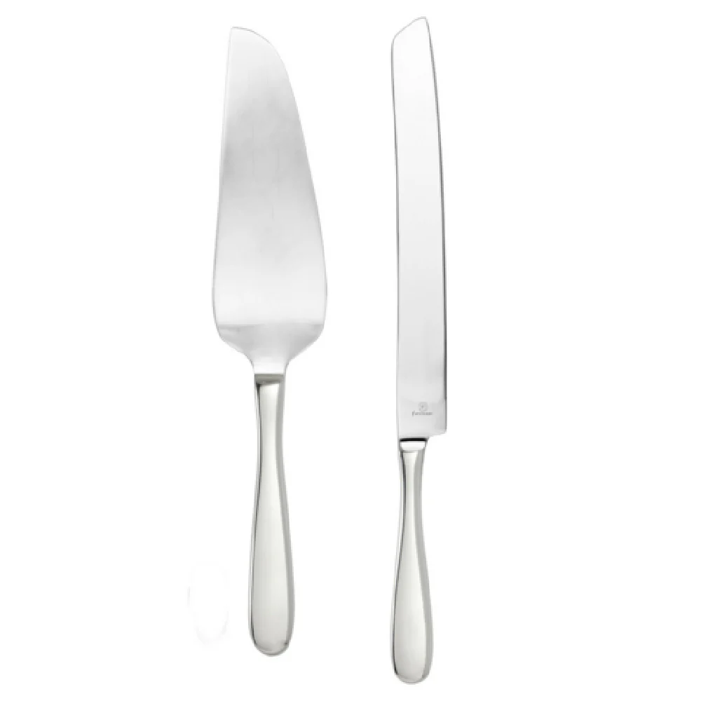 Fortessa 1.5.622.00.072 5.59 Inch Serrated Cake Server and Knife Set Stainless Steel