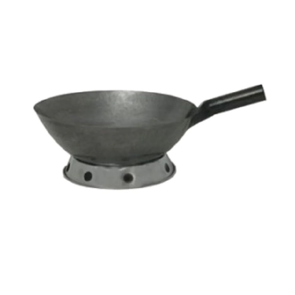 Town 34734 14 Inch Wok Pan with Reinforced Steel Handle for Commercial Use