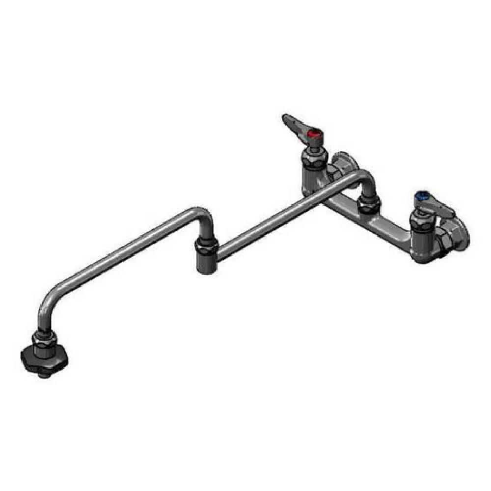 T&S Brass B-0598-CR-HRK Pot Filler Faucet Wall Mount Mixing Faucet With 8