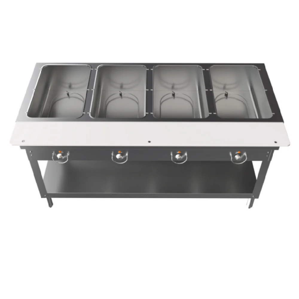 BK Resources ST-4 Electric Steam Table 4-pan Open Well Stainless Steel BK Resources ST-4 Electric Steam Table 4-pan Open Well Stainless Steel