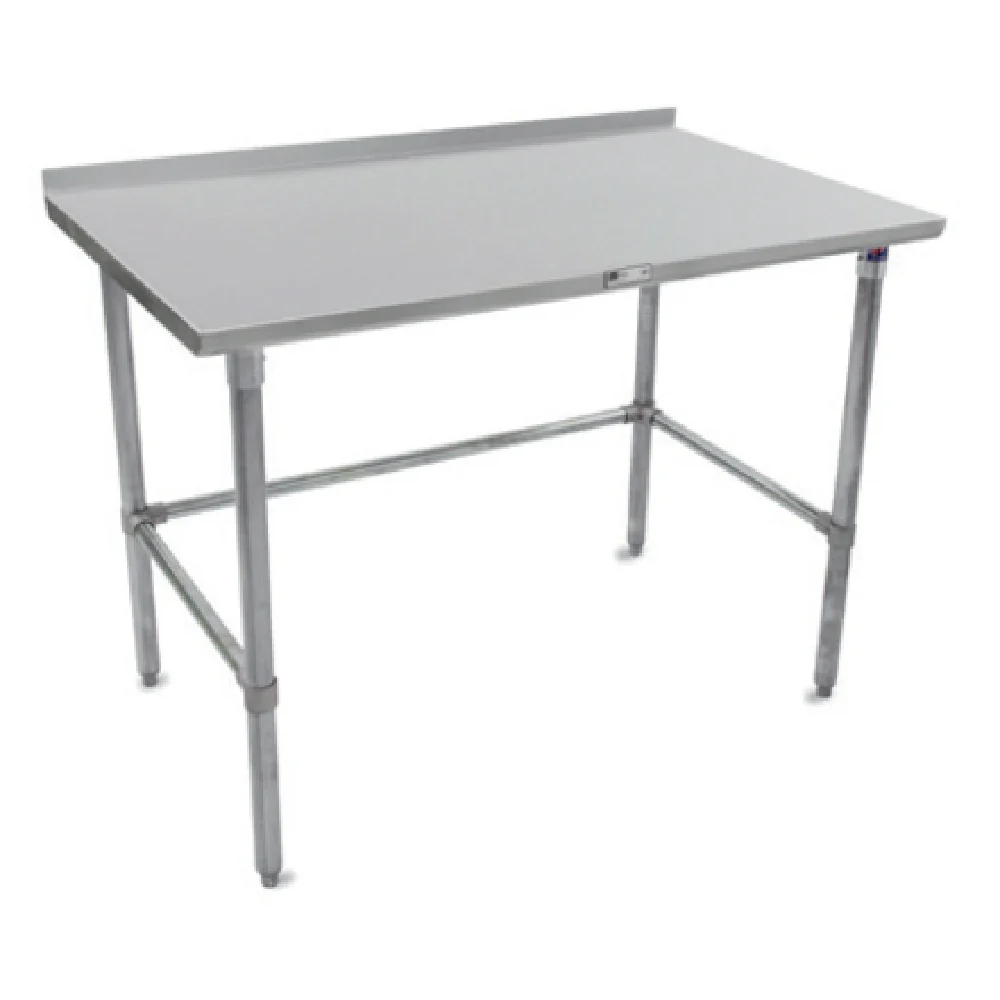 John Boos ST4R1.5-3648SBK 48 Inch 14 Gauge Stainless Steel Work Table with Rear Up-Turn