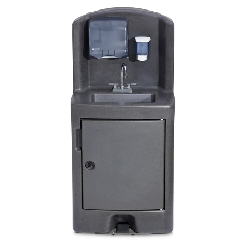 Crown Verity CV-PHS-5 30 Inch Portable Handwashing System with Soap Dispenser and Paper Towel Dispenser