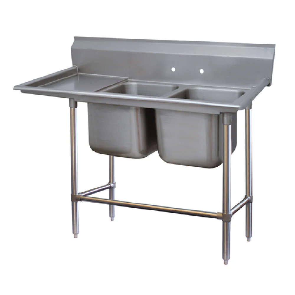 Advance Tabco 94-82-40-18L 67 Inch 14 Gauge stainless steel Sink with left-hand drainboard