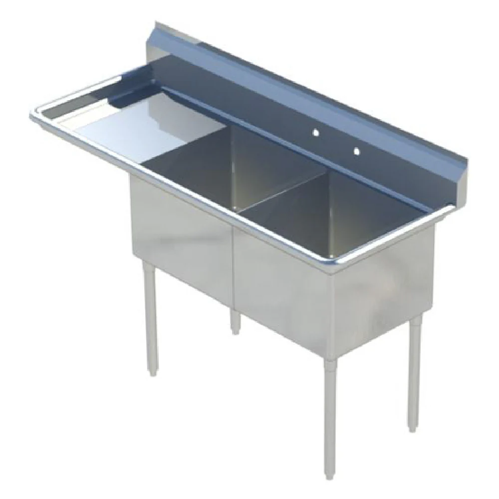Sapphire Manufacturing SMS-2-2020L Sink 2-compartment 62-1/2 Sapphire Manufacturing SMS-2-2020L Sink 2-compartment 62-1/2