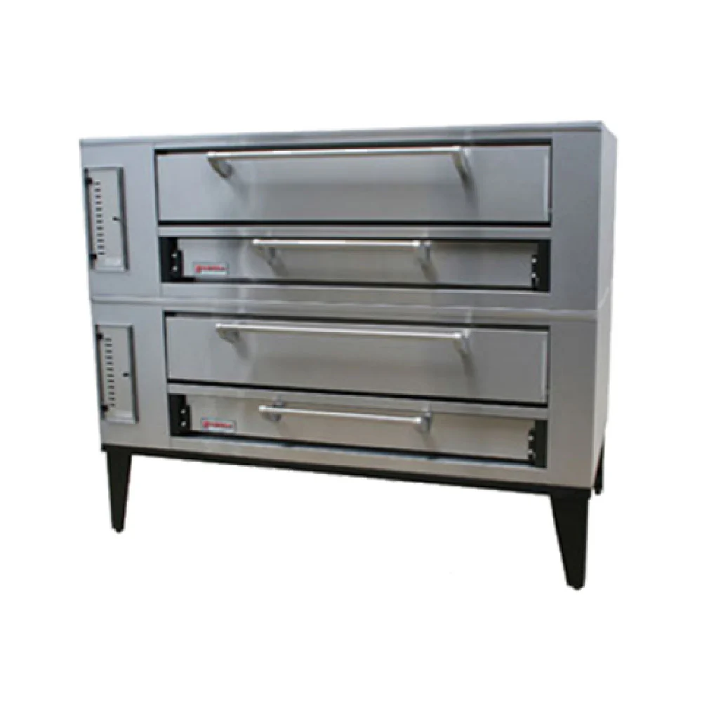 Marsal SD-660 STACKED 80 Inch Gas Pizza Oven Brick Decks Dual Chambers 260000 BTU Marsal SD-660 STACKED 80 Inch Gas Pizza Oven Brick Decks Dual Chambers 260000 BTU