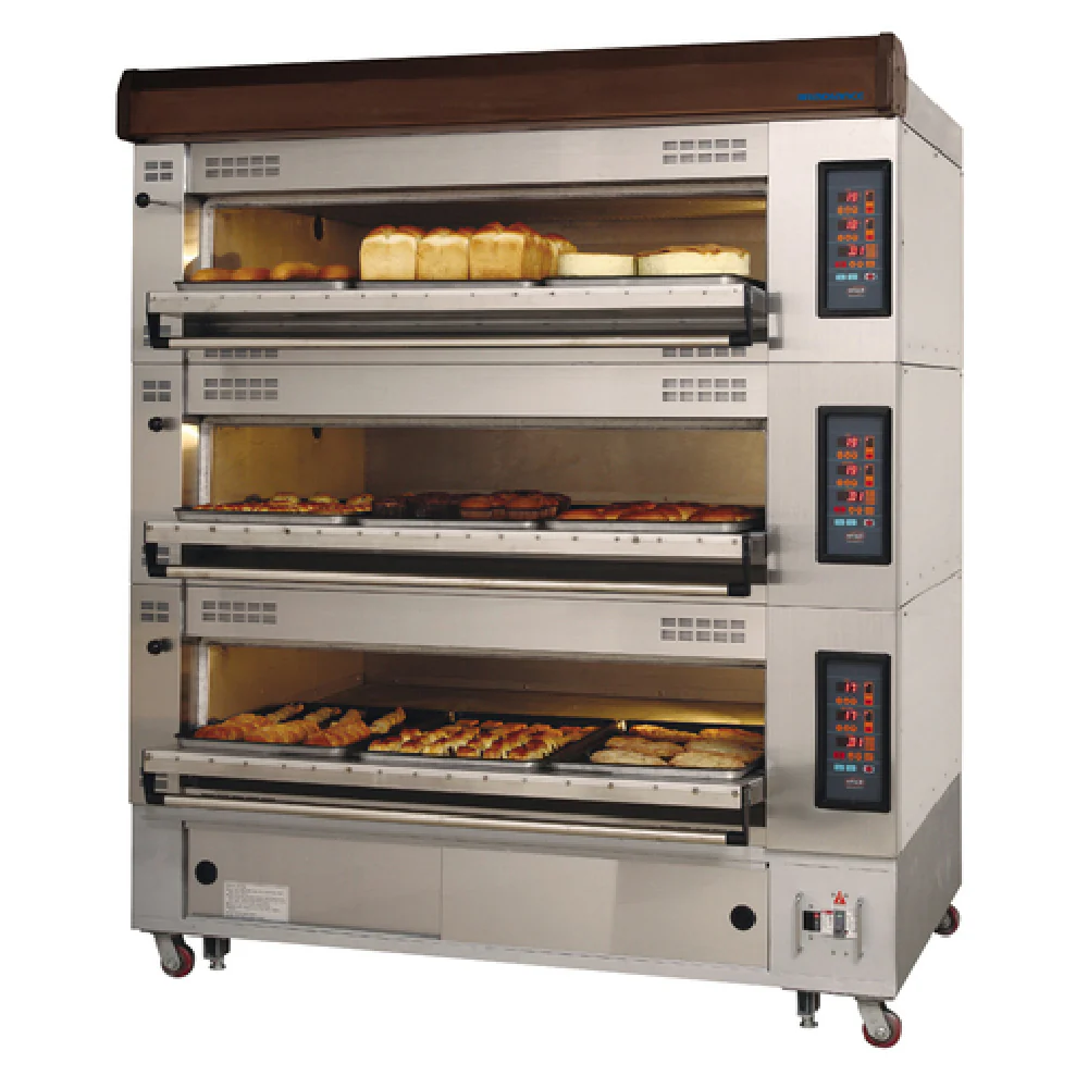 Turbo Air RBDO-33U 72 Inch Electric Deck Oven with 3 Tiers and 3 Trays