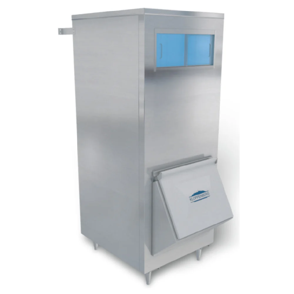 Kloppenberg 905-SS 30 Inch Ice Storage Bin Single Door Latchable Stainless Steel