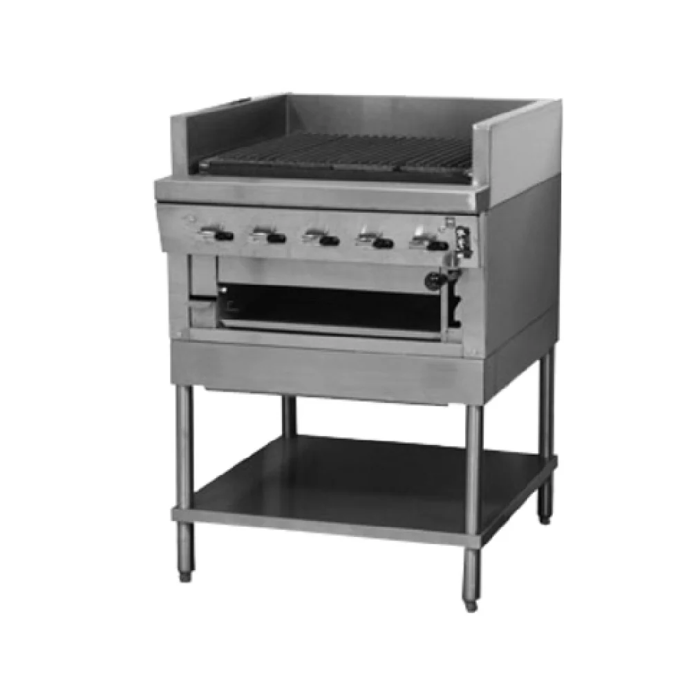 Montague Company UFSM-30C 30 Inch Gas Char-Broiler with Ceramic Briquettes 90000 BTU