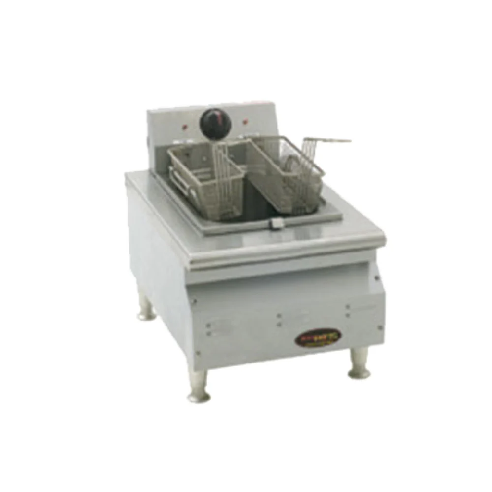 Eagle CLEF10-240-X 16 Inch Electric Deep Fryer Full Pot with Nickel-Plated Baskets