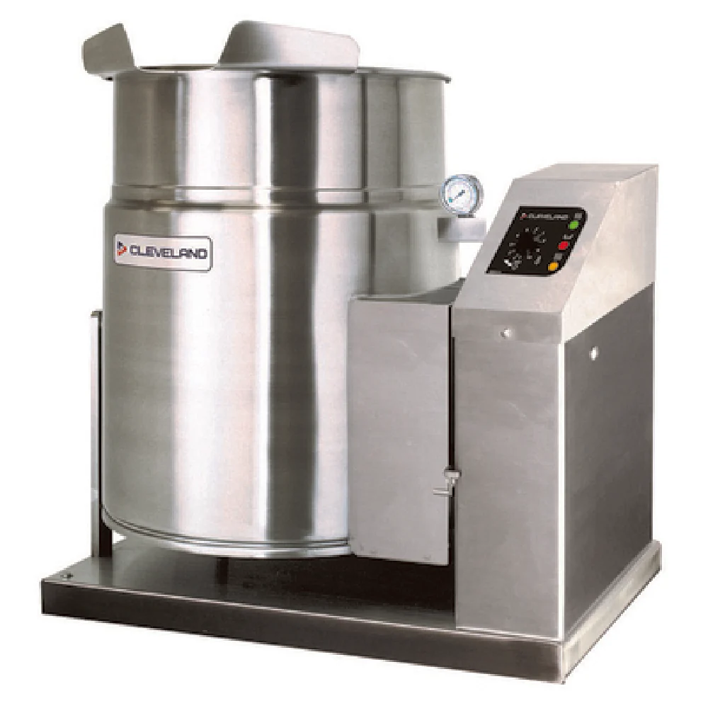 Cleveland KGT6T_NAT 6 Gallon Gas Tilting Kettle with Gear Box - Countertop