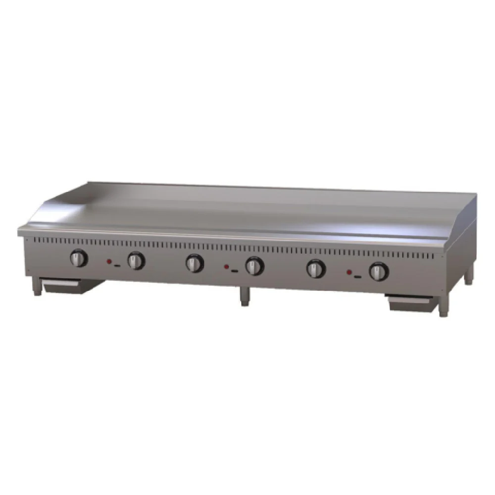 Comstock-Castle CS-72TG 72 Inch Gas Griddle Countertop with Snap Action Thermostat 180000 BTU