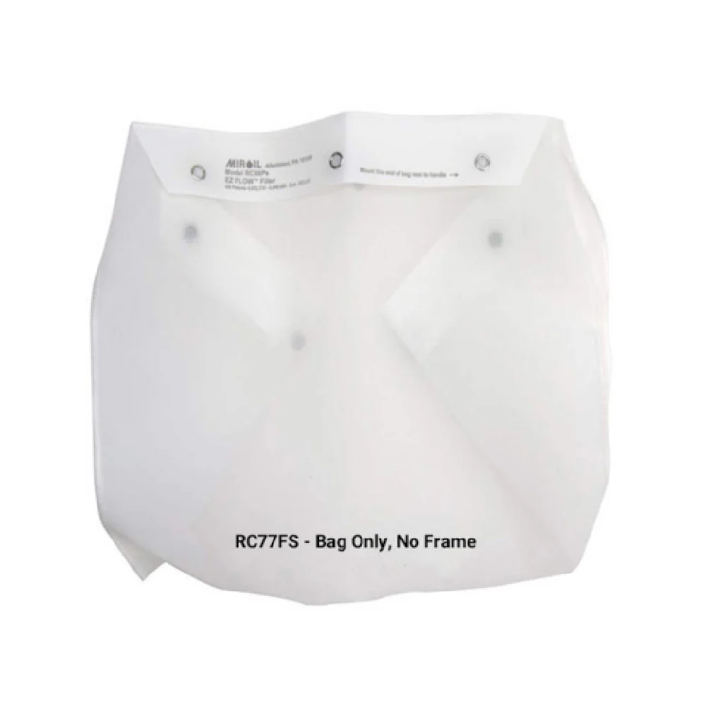 MirOil USA RC77FS-12753 Reusable Filter Bag Oil Polishing Rated For Oil Capacity To 85 Lb. Use With #CF2A Holder/frame