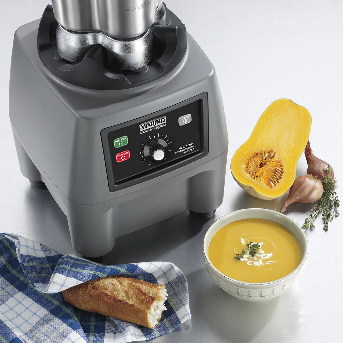 Waring CB15VAL 15 Inch Electric Commercial Blender 4 Liter Stainless Steel with Variable Speed Waring CB15VAL 15 Inch Electric Commercial Blender 4 Liter Stainless Steel with Variable Speed