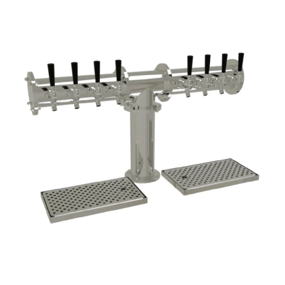 Glastender PT-8-MFR 40 Inch Draft Beer Dispensing Tower Countertop Glycol Cooled Stainless Steel with Insulated Cold Plate Assembly Glastender PT-8-MFR 40 Inch Draft Beer Dispensing Tower Countertop Glycol Cooled Stainless Steel with Insulated Cold Plate Assembly