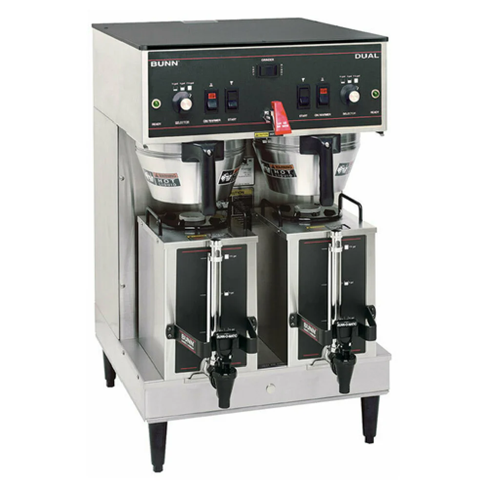 Bunn 20900.0011 18 Inch Portable Dual Coffee Brewer Electric Stainless Steel with GPR Servers
