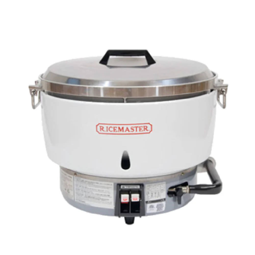 Town RM-55P-R 21 Inch Gas Rice Cooker Propane 55 Cup Uncooked Capacity 27,300 BTU