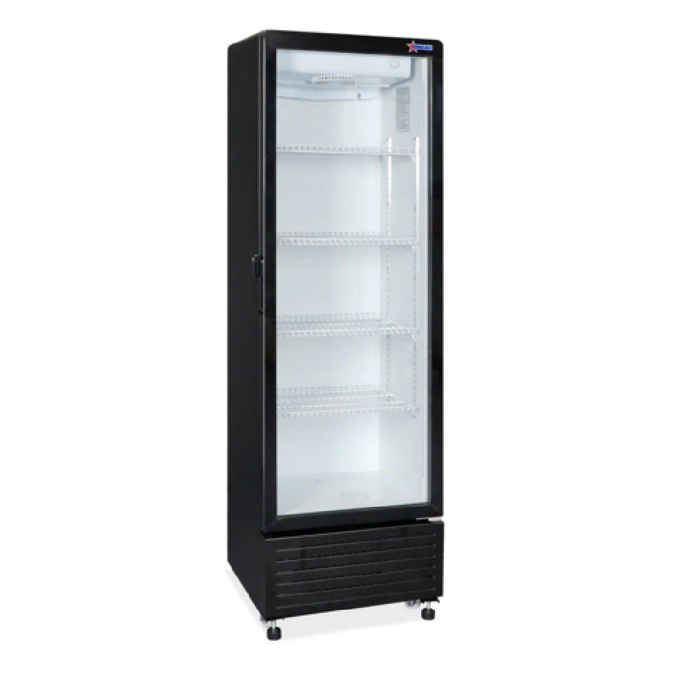 Omcan 47460 22 Inch Reach-in Refrigerator 10.1 cu Frost-free with Glass Door Omcan 47460 22 Inch Reach-in Refrigerator 10.1 cu Frost-free with Glass Door
