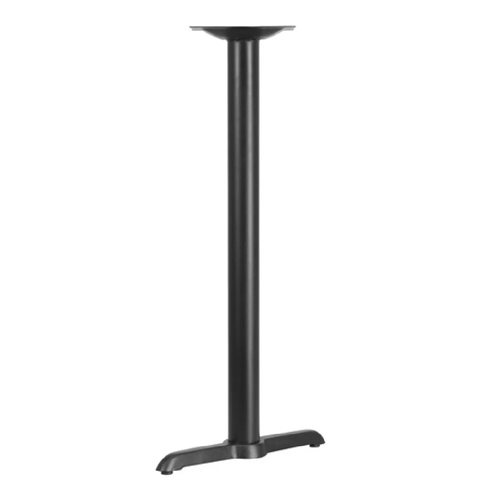 Flash Furniture XU-T0522-BAR-GG 22 Inch Table Base T-base Black Cast Iron